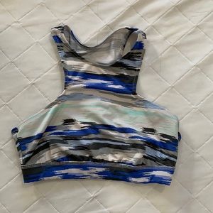 Cute blue sports bra